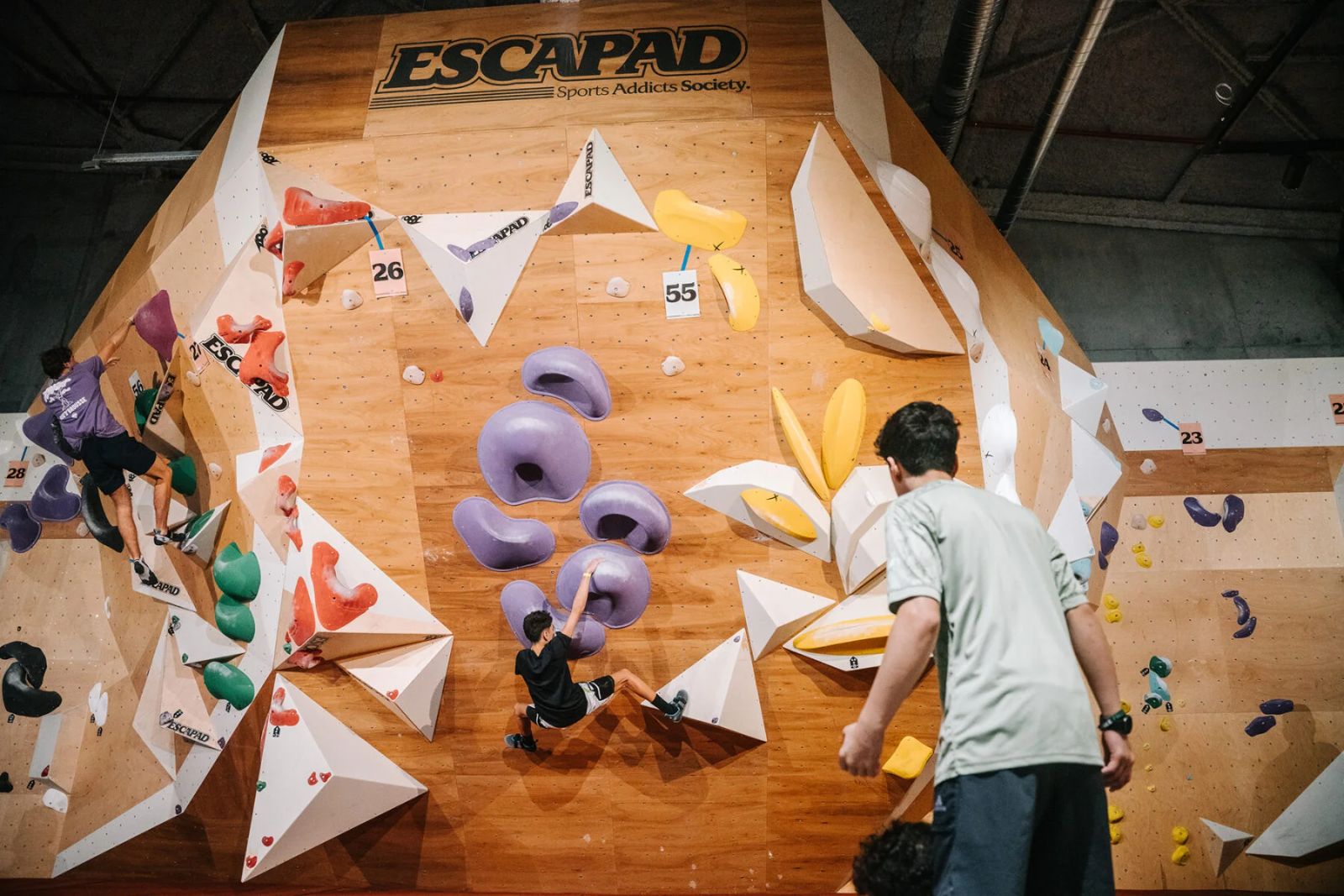 Le mur de blocs ESCAPAD